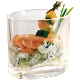 CLEARANCE | amuse gueule glass EAT Ellipse XL 20 cl glass with relief  Ø 87/62 mm  H 76 mm product photo