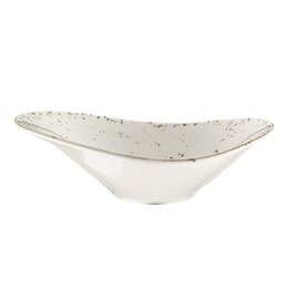 bowl GRAIN Stream 750 ml porcelain white dotted  L 270 mm  B 190 mm  H 82 mm product photo