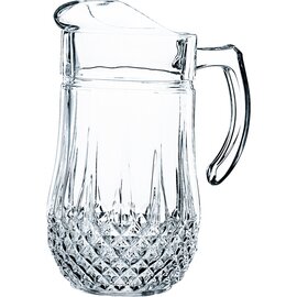 pitcher LONGCHAMP glass with relief 1500 ml H 225 mm product photo