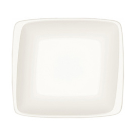 plate deep CREAM Moove porcelain rectangular | 190 mm x 166 mm product photo