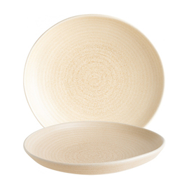 plate deep MIRAGE Ø 190 mm porcelain sand couloured product photo