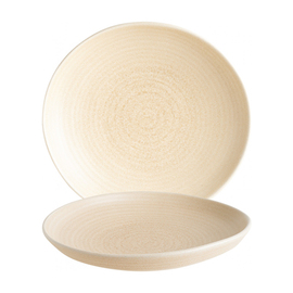 plate deep MIRAGE Ø 260 mm porcelain sand couloured product photo