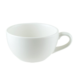 cappuccino cup 350 ml MATT WHITE Rita porcelain white Ø with handle 140 mm H 68 mm product photo