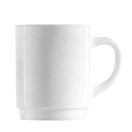mug RESTAURANT WHITE 25 cl tempered glass product photo