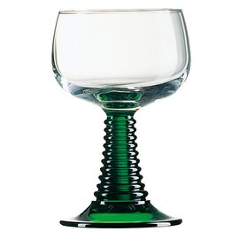 Roman wine glass 27 cl green with relief product photo