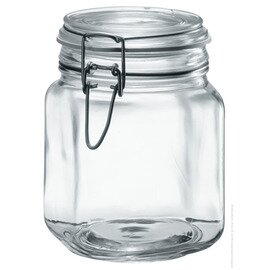 preserving jar 1000 PRIMIZIE ERMETICO | 1000 ml H 157 mm • clip lock|rubber ring product photo