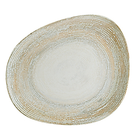 plate flat ENVISIO PATERA porcelain oval asymmetrical | 330 mm x 275 mm product photo