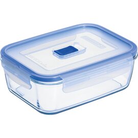 storage container PURE BOX ACTIVE with lid transparent blue 1.22 ltr  L 199 mm  B 144 mm  H 65.5 mm product photo