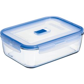 storage container PURE BOX ACTIVE with lid transparent blue 1.97 ltr  L 234 mm  B 171 mm  H 71.5 mm product photo