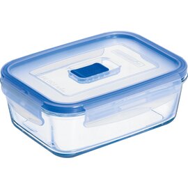 storage container PURE BOX ACTIVE with lid transparent blue 0.82 ltr  L 174 mm  B 127 mm  H 59.5 mm product photo
