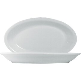 plate ROMA porcelain white oval | 243 mm  x 155 mm product photo