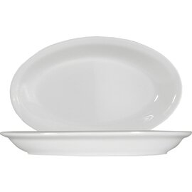 plate ROMA porcelain white oval | 270 mm  x 167 mm product photo