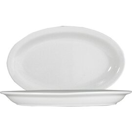 CLEARANCE | plate ROMA porcelain white oval | 325 mm  x 200 mm product photo