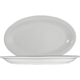 plate ROMA porcelain white oval | 365 mm  x 230 mm product photo