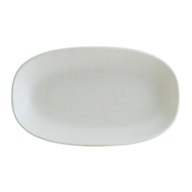 platter IKAT WHITE bonna Gourmet porcelain white oval | 192 mm x 111 mm product photo