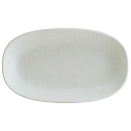 platter IKAT WHITE bonna Gourmet porcelain white oval | 238 mm x 142 mm product photo