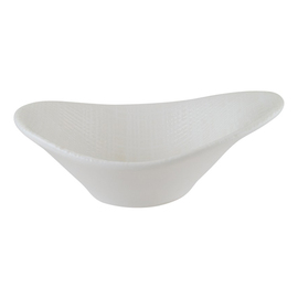 bowl IKAT WHITE Stream 45 ml Premium Porcelain white oval | 100 mm x 75 mm H 35 mm product photo