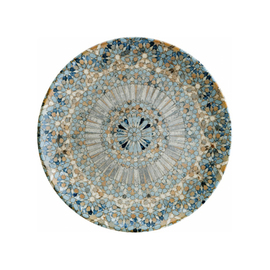 plate flat LUCA MOSAIC bonna Gourmet porcelain multi-coloured Ø 190 mm product photo