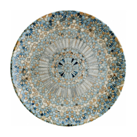 plate flat LUCA MOSAIC bonna Gourmet porcelain multi-coloured Ø 210 mm product photo