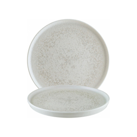 plate flat HYGGE LUNAR WHITE porcelain white Ø 160 mm product photo