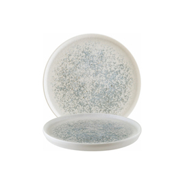 plate flat HYGGE LUNAR OCEAN BLUE porcelain white Ø 160 mm product photo