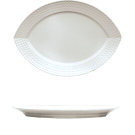 plate SATINIQUE porcelain white oval | 350 mm  x 245 mm product photo