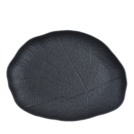 plate SHADE porcelain black oval | 240 mm x 235 mm product photo