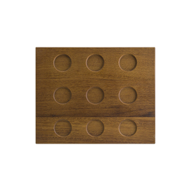 serving board MOOD WOOD wood 315 mm x 255 mm H 30 mm | 9 recesses | suitable for bowls MOOD CREAM product photo