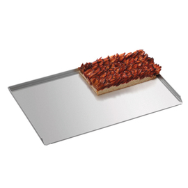 baking sheet baker's standard aluminium 1.5 mm rimmed at 3 sides L 600 mm W 400 mm H 20 mm product photo