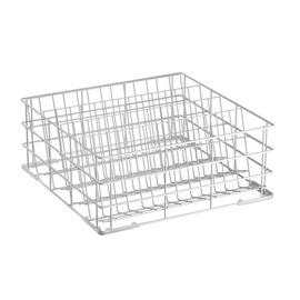 glass basket white | 500 mm x 500 mm H 205 mm | 4 compartments product photo