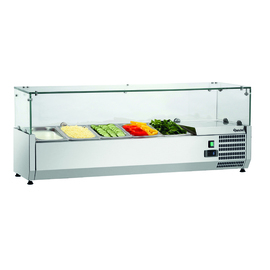 refrigerated countertop unit GL4-1201 suitable for 5 x GN 1/4 - 150 mm product photo