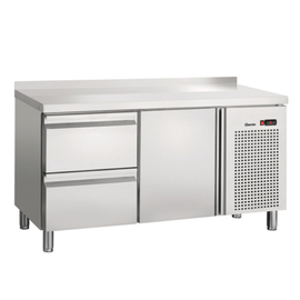 refrigerated table S2T1-150 MA 350 watts 128 ltr | upstand | 1 wing door | 2 drawers product photo