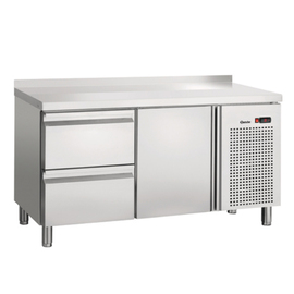 refrigerated table S2T1-150 MA 350 watts 128 ltr | upstand | 1 wing door | 2 drawers product photo