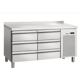 refrigerated table S6-100 MA 350 watts 99 ltr | upstand | 6 drawers product photo