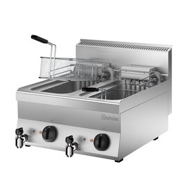 electric deep fryer | 2 basins 2 baskets 20 ltr | 400 volts 18 kW product photo