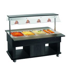 Children's hot buffet trolley Kids W4110-150A | anthracite | suitable for 4 x GN 1/1 product photo