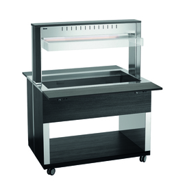 hot buffet on wheels W3110-200A | anthracite 230 volts with illumination | suitable for 3 x GN 1/1 product photo
