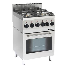 4 burner gas stove 230 volts 19 kW (gas) 2.2 kW (Elektrobackofen) | oven | pilot flame product photo