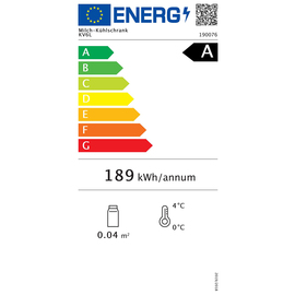 milk fridge KV6L black steel sheet | 6 ltr | suitable for 3 tetra paks® of 1 ltr | convection cooling product photo  L