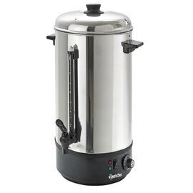 Special item | Hot water dispenser, housing and lid made of stainless steel, plastic base, capacity 10 liters product photo
