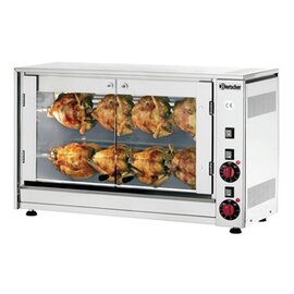 chicken grill P8N | 880 mm  x 430 mm  H 530 mm | 2 skewers | brackets product photo