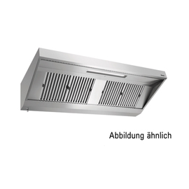 wall hood with motor | 4 flame retardant filter W 2200 mm product photo
