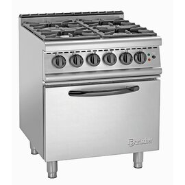 4 burner gas stove GHU 4110 gastronorm 230 volts 21 kW (gas) 3.1 kW (electric oven) | oven product photo