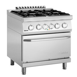 4 burner gas stove gastronorm 400 volts 18.2 kW (gas) 5.4 kW (electric oven) | oven product photo