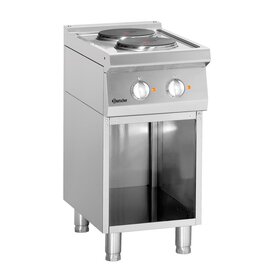2 plates electric stove 400 volts 5.2 kW | open base unit product photo