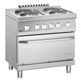 4 plate electric stove GN 2/1 400 volts 14 kW | oven product photo