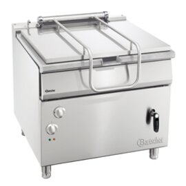 Electric tipping pan w. Handwheel tipping, series &quot;900 Master&quot;, cold or hot water inlet valve 1/2 &quot;, unit: 85 l, WxDxH: 900x900 x 850-900 mm product photo