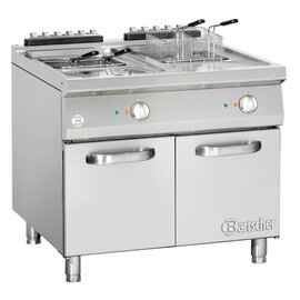 Electric standing fryer, series &quot;900 Master&quot;, stainless steel, incl. Grease collecting container product photo