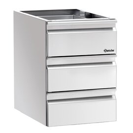 drawer unit with 3 drawers | 400 mm  x 685 mm  H 570 mm product photo