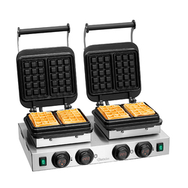 waffle iron MDI 2BW160-101 | Brussels | 2 x 230 volts 4400 watts product photo